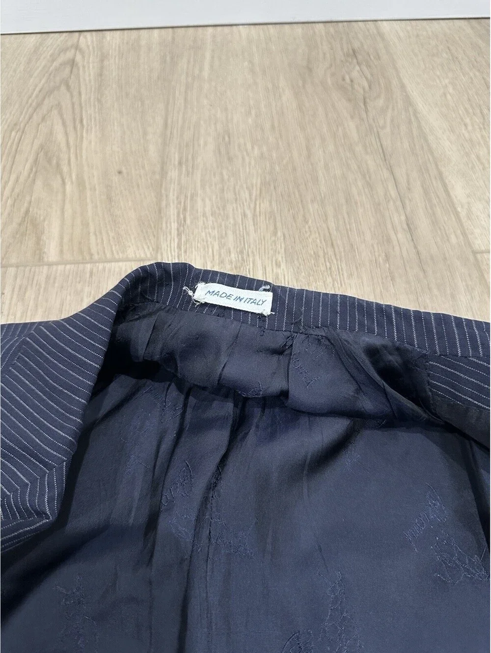 Brioni Striped Navy Blue Nomentano Pure Wool Men’s Sportcoat Size 38